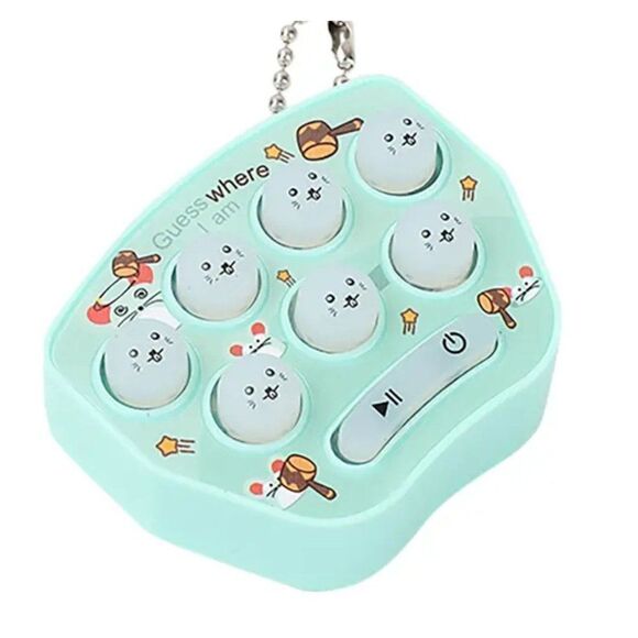 NEW! Green Pocket Mini Whack-a-mole Game Console Adult or Kids Puzzle Cute Toy W - Picture 1 of 3